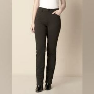 Straight semi-fitted pull-on pant Women Small Charcoal